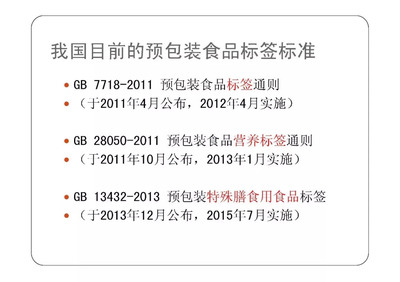 预包装食品标签标准管理体系 构建安全与信任的桥梁